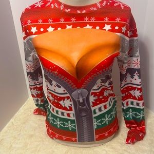 Sweaters | Bare Chest Sexy Santa Unisex Ugly Christmas Sweatersize  Smallworn Once | Poshmark